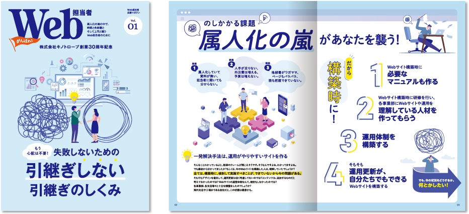 株式会社キノトロープ様 会社案内デザイン実績 B5中綴じ 12ページ