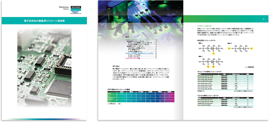 東レ・ダウコーニング様 カタログデザイン実績