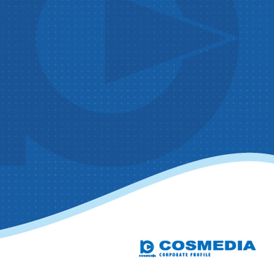 株式会社コスメディア 様 会社案内制作実績：コスメディア会社案内のキービジュアル