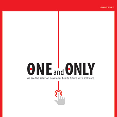 株式会社クリックス 様 会社案内制作実績：株式会社クリックス 会社案内：赤と白のコントラストが先進性と信頼感を表現