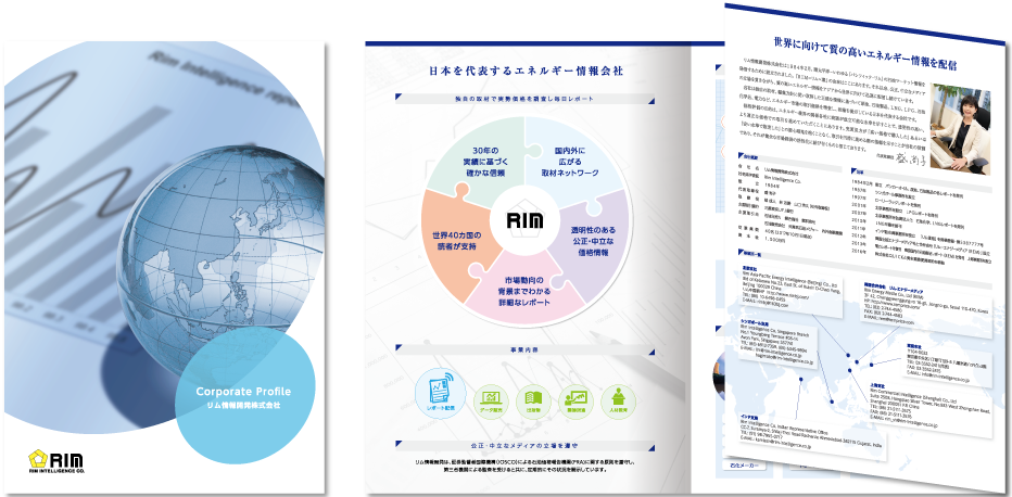 リム情報開発様 会社案内デザイン実績