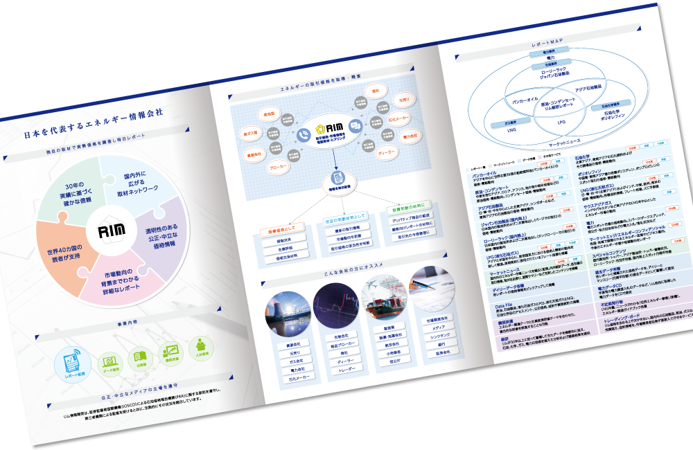 リム情報開発様 会社案内デザイン実績