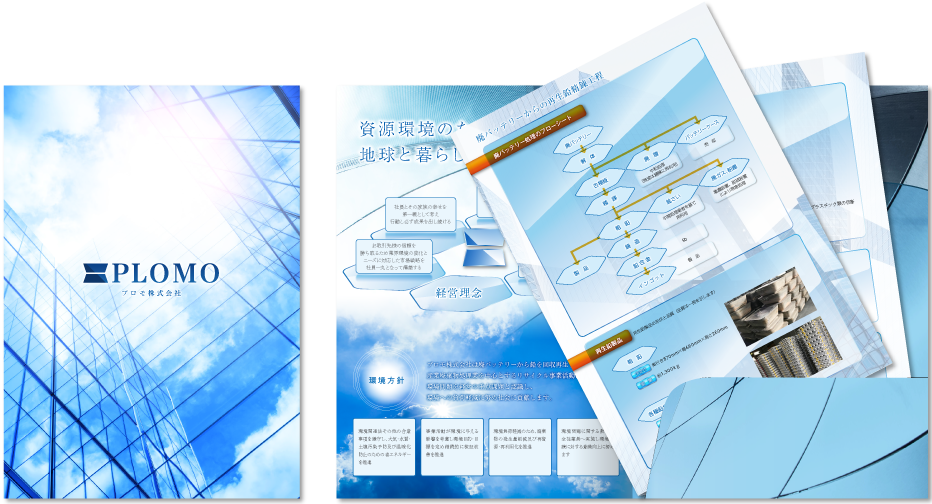プロモ様 会社案内デザイン実績