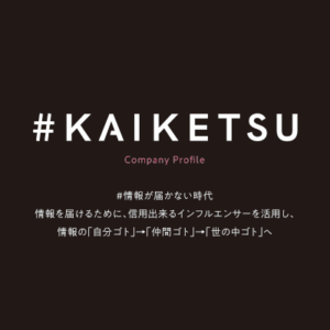 株式会社KAIKETSU 様 会社案内制作実績：株式会社KAIKETSUのロゴ