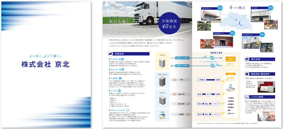 京北様 会社案内デザイン実績