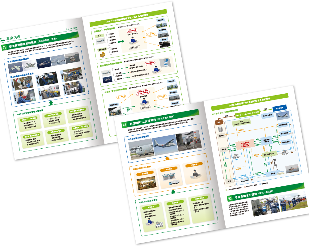 エー・エム・サポート様 会社案内デザイン実績