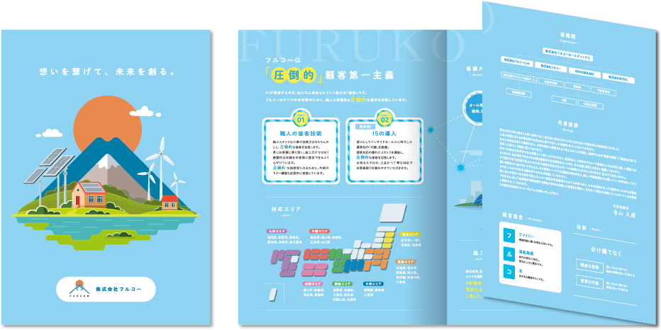 株式会社フルコー様 会社案内デザイン実績
