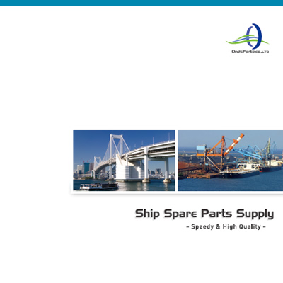 株式会社ワンズフォート 様 会社案内制作実績：ワンズフォート会社案内表紙：青空の下に立つオフィスビル、誠実さと信頼感を表現