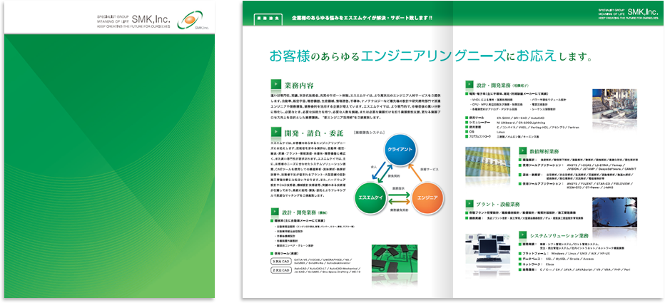 SMK様 会社案内デザイン実績