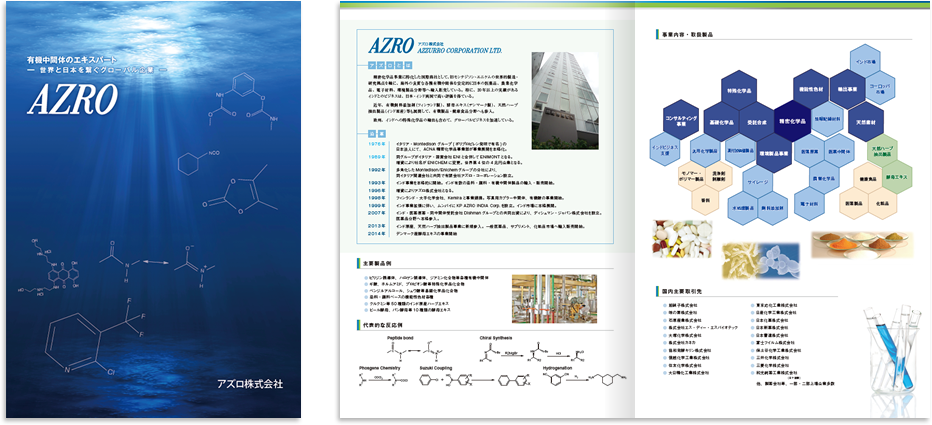 アズロ様 会社案内デザイン実績
