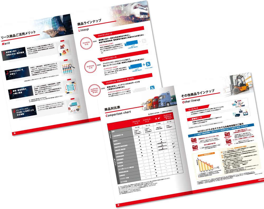 MOBILOTS様 パンフレットデザイン実績
