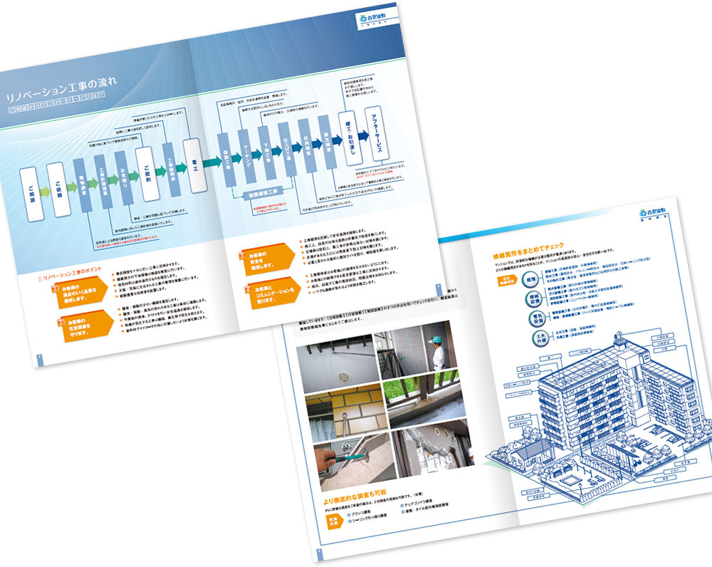 西武建設様 パンフレットデザイン実績