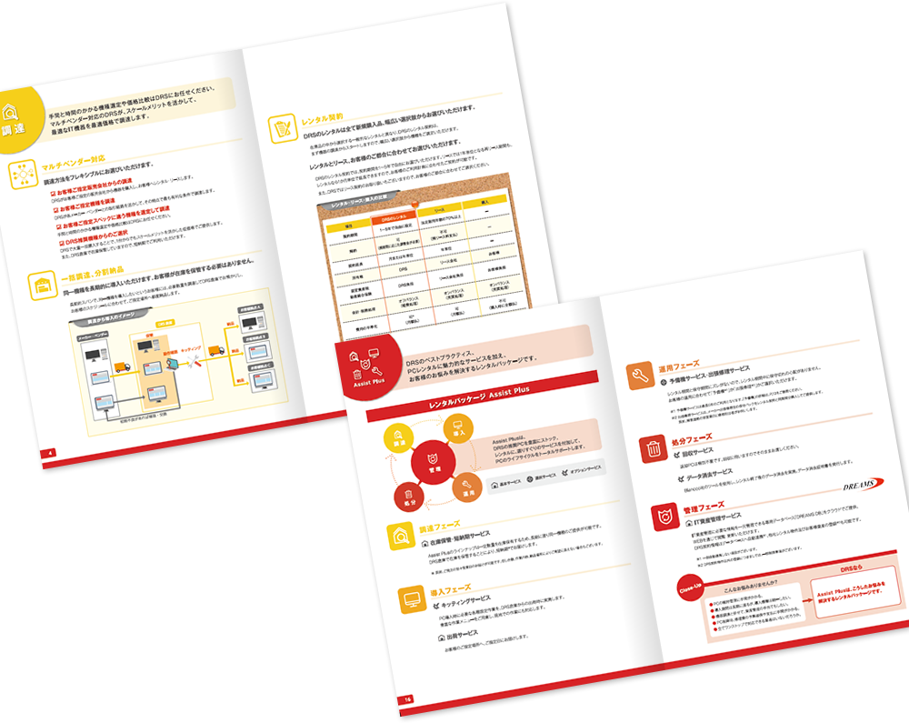 ディーアールエス様 パンフレットデザイン実績
