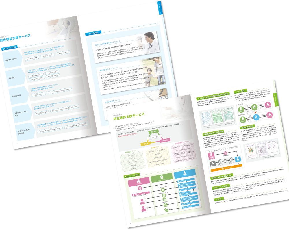 LSIメディエンス様 パンフレットデザイン実績