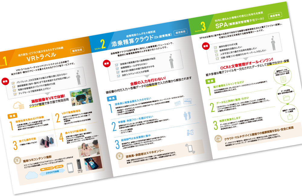 インテージテクノスフィア様 パンフレットデザイン実績