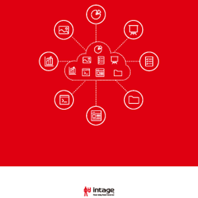 株式会社インテージテクノスフィア 様 パンフレット制作実績：インテージテクノスフィア：情熱的な赤と先進的な技術で未来を拓く