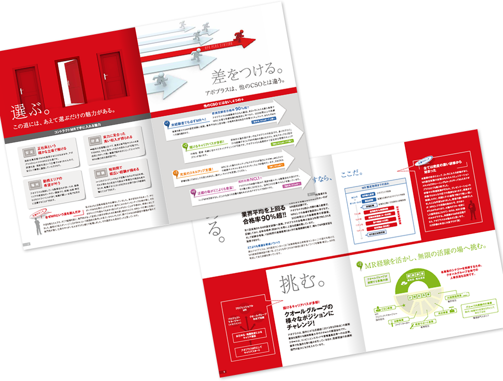 アポプラスステーション様 採用パンフレットデザイン実績