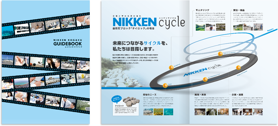 日建工学様 採用パンフレットデザイン実績