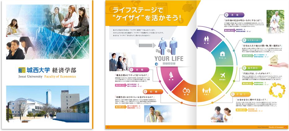 城西大学様 募集パンフレットデザイン実績