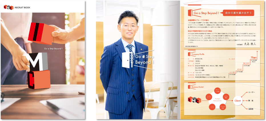 IMC様 採用パンフレットデザイン実績