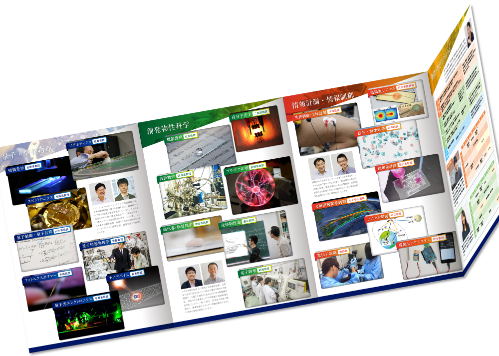 慶應義塾大学理工学部物理情報工学科様 募集パンフレットデザイン実績