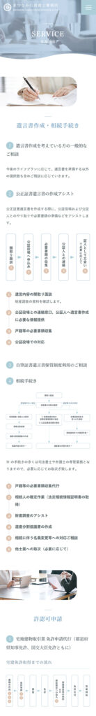 まつなみ行政書士事務所 様 ホームページ制作実績